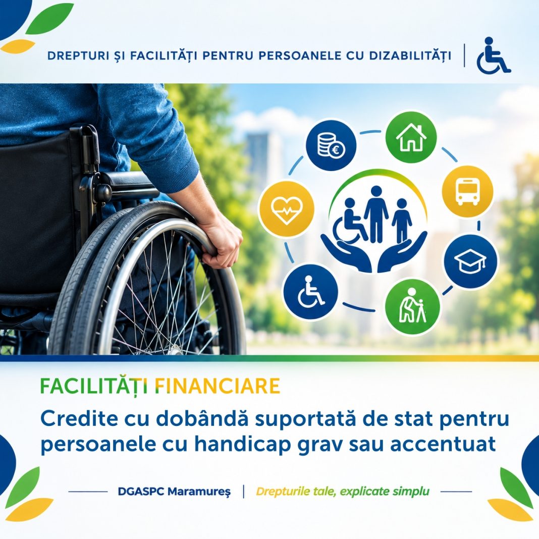 Credite cu dobanda suportata de stat pentru persoanele cu handicap grav sau accentuat
